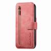 For iPhone 16e Leather Phone Back Cover with RFID Blocking Zipper Wallet Kickstand