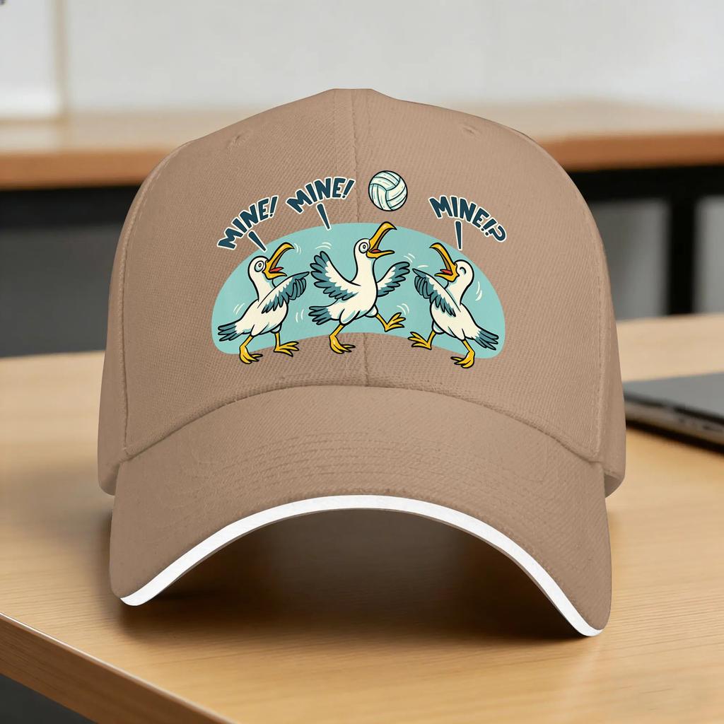 Summer Volleyball Seagull Mine Funny Beach Volleyball Player Gift Baseball Cap Kpop Rock yk Funny Design Sun Hip Hop Hats