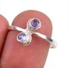 Ювелирное кольцо из стерлингового серебра 925 пробы с натуральным танзанитом, размер 8 l9Z55