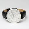 Salvatore Marra SM22102-SSWH watch, men's, white, leather belt