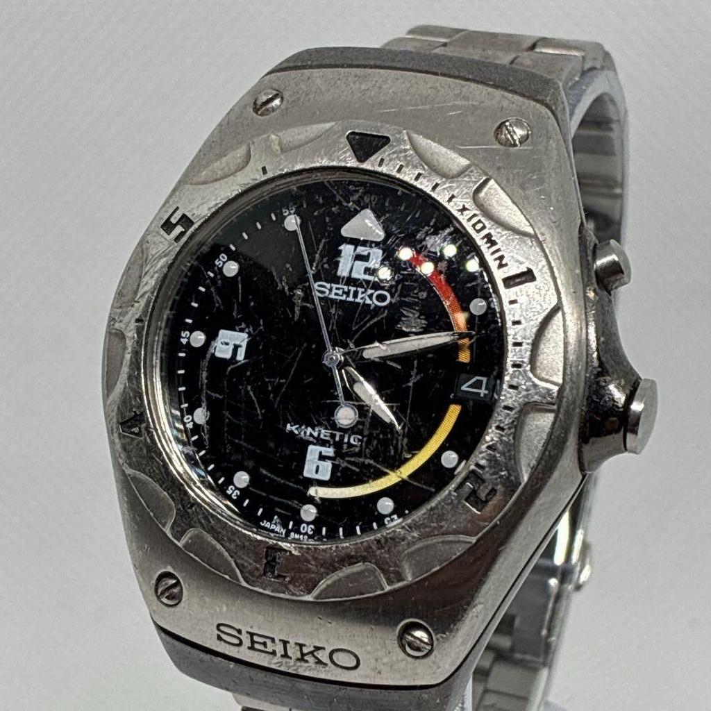 Б/у Хорошо работающие мужские часы Seiko 1997 Arctura Kenetic