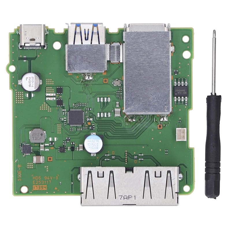 HDMI Charging Board Docking Station Main Board Circuit Board Exchange with Screwdriver Game Console Dock Mainboard for Circuit Boards