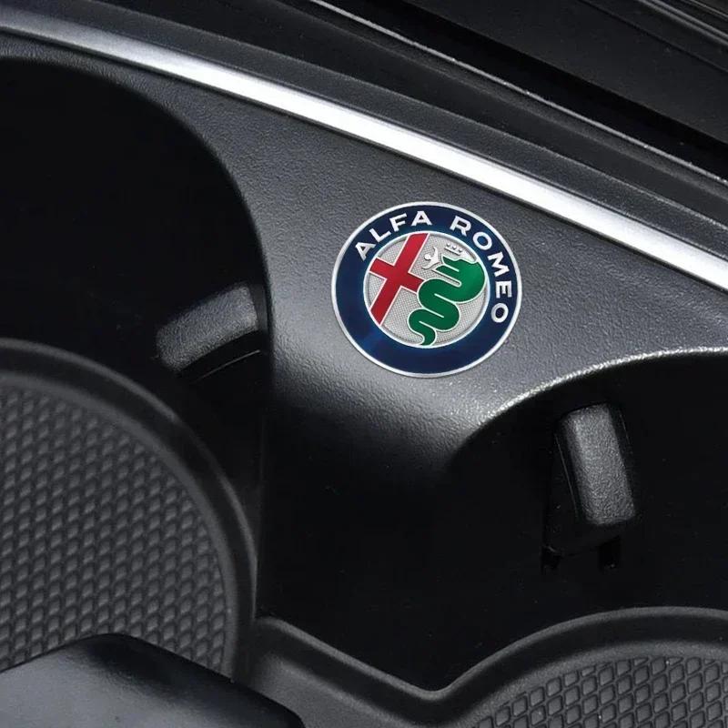 Car Stickers For Alfa Romeo 1/2/5/10PCS Car Logo Stickers Door Side Window Body Universal KK Decal For Alfa Romeo Giulietta GT 159