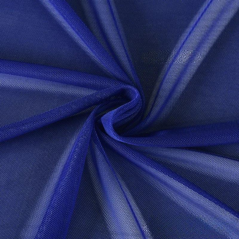 40D Mesh Fabric High Elastic Knitted Soft Four Sided Elastic Dress Bottom Cloth Diy Sewing Meters Nylon Spandex Material