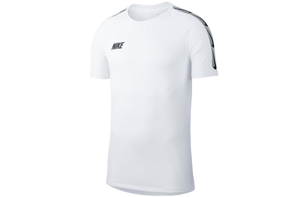 Nike T Shirts Men's White Crew Neck Moderate Straight Fit BQ3771-100