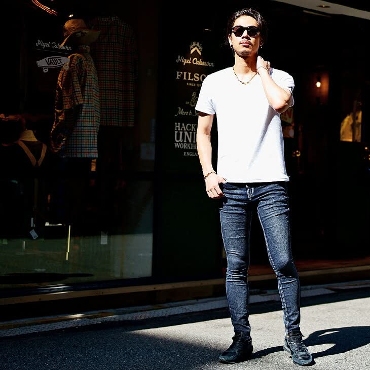 Узкие Джинсы Выберите Свой Бласт Потертые Узкие Эластичные Размер Индиго Рубик Мужские Джинсы, Дизайн, Карго, Посадка, Брюки, Скинни, S, (Взрыв)