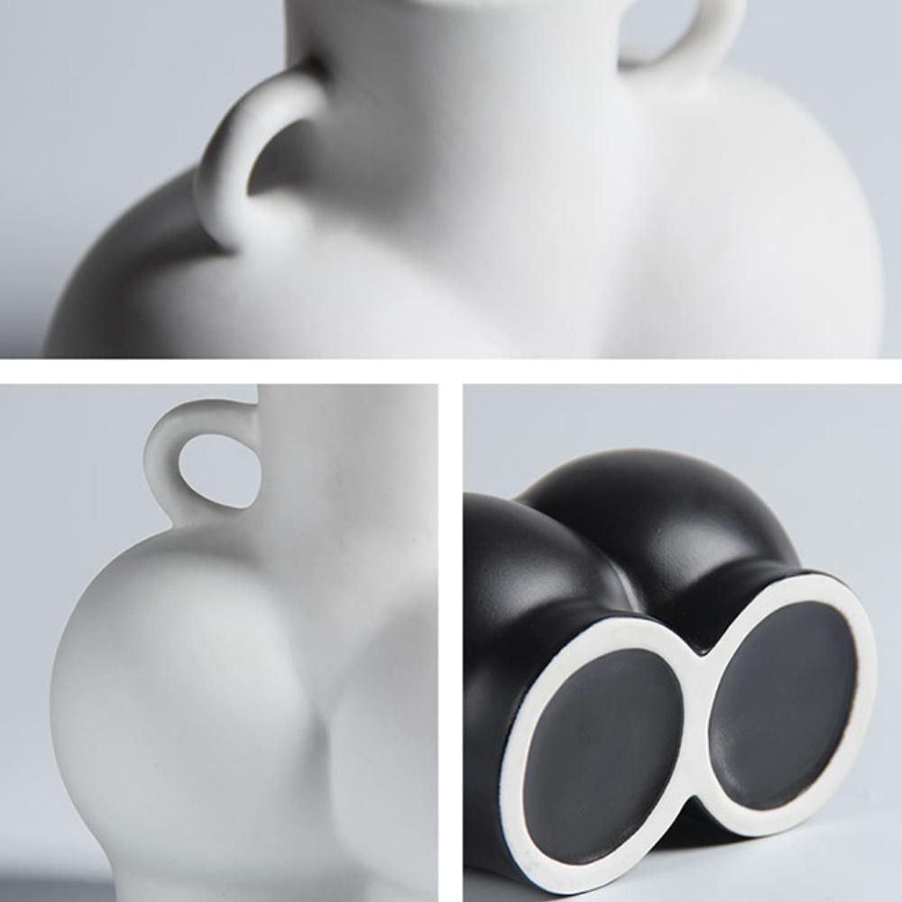 Женская ваза с обнаженным дном, женское обнаженное тело, цветочный горшок, керамический декор