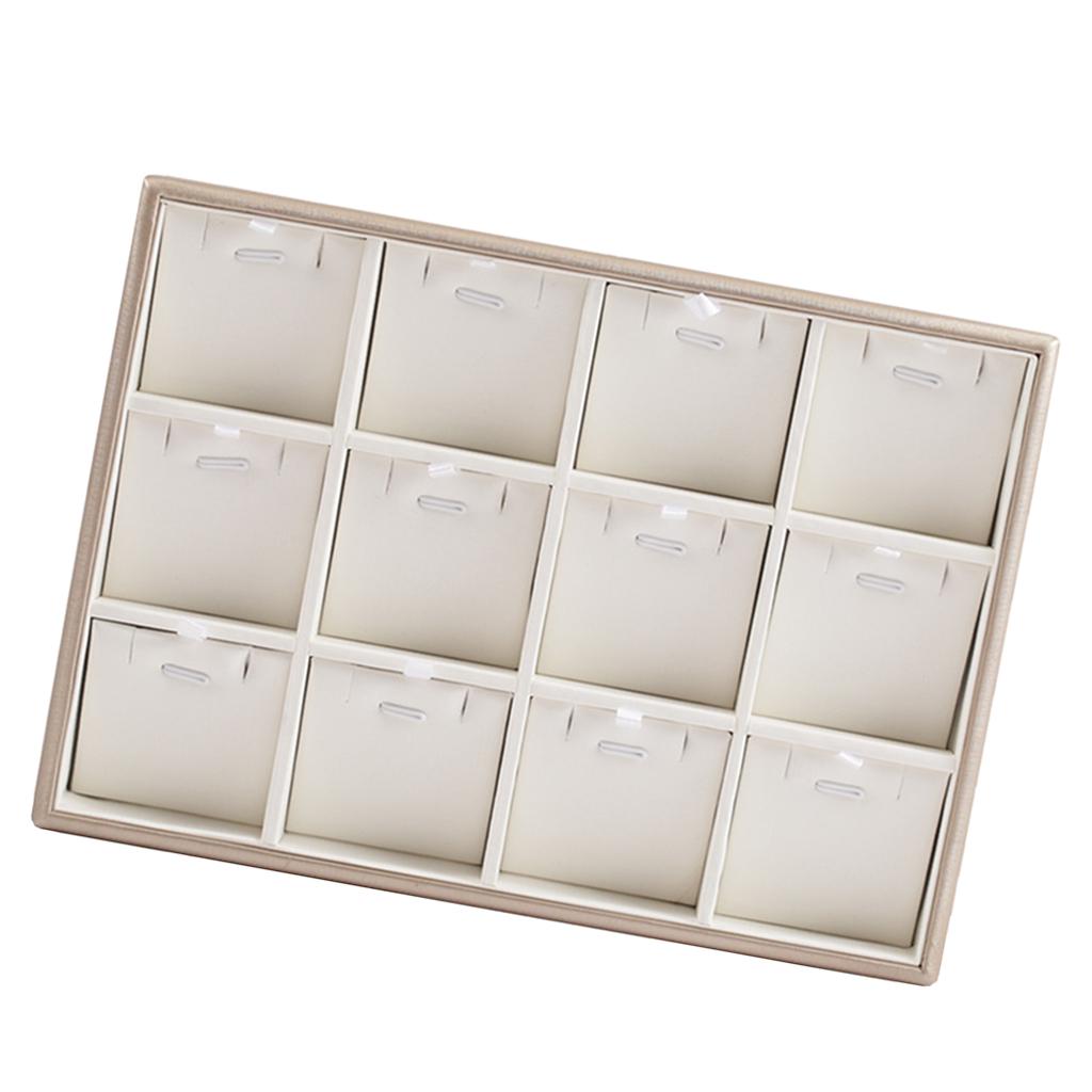 Штабелируемый лоток для ювелирных изделий из искусственной кожи, органайзер, ожерелье