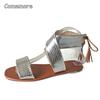 Trend Shoes 2024 Women Rome Flat Sandals Shoe Female Beach Casual Footwear Chaussure Femme Women Gladiator Sandals for Summer
