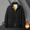 Men's Winter Cotton Casual Warm Cotton-padded Jacket Coat Thickened Lambswool Cotton Coat Windproof Business Jacket