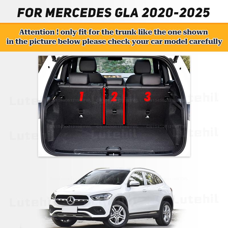 For Mercedes Benz GLA Class H247 2020-2025 24 23 22 21 Car Trunk Mat Non-Slip High Side Boot Rear Cargo Cover Carpet Pad