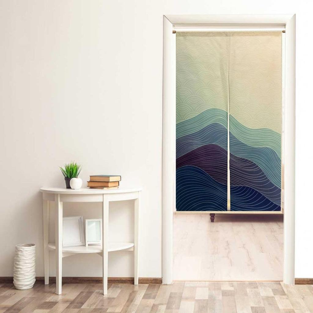 Стильная комнатная перегородка из атласа, гостиная, гардеробная, дверной проем, приватная дверь, разделитель, занавеска, ширина, длина, Noren, занавеска, ткань, длинная, с повязкой на глаза, затемнение,