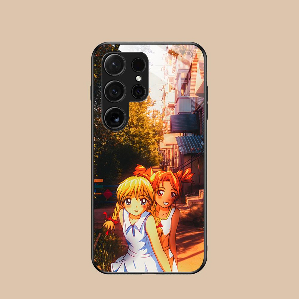 Вечное Лето Алиса Стеклянный Чехол для Мобильного Телефона для Samsung Galaxy S26 S25 S24 S23 S22 S21 S20 Note20 Plus FE Ultra Чехол