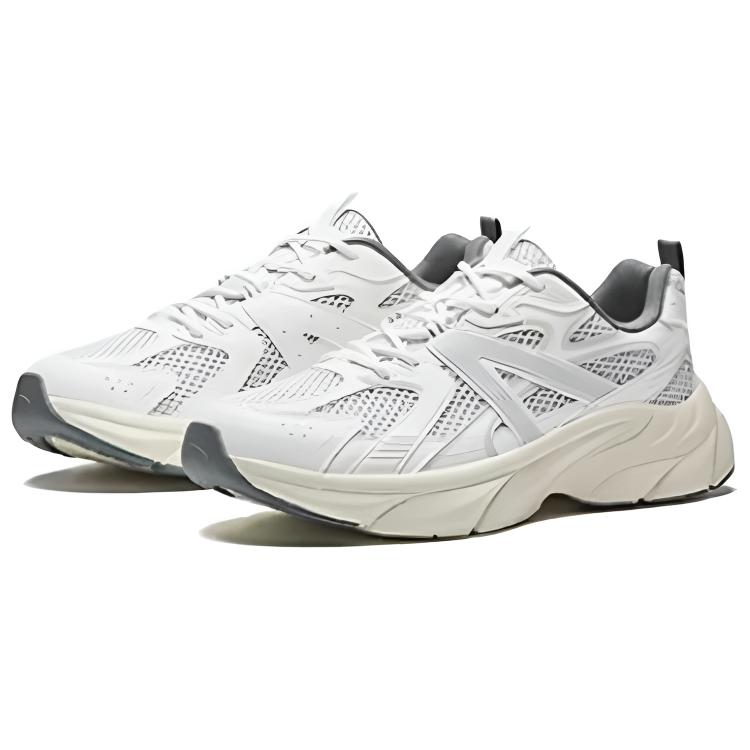 Anta Galaxy Fashion Удобные Износостойкие Дышащие Низкие Повседневные Кроссовки Мужские кроссовки Серый Белый 112538896-1