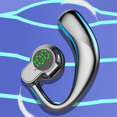 Настоящие беспроводные Bluetooth-совместимые наушники с высококачественным звуком и эргономичным заушным креплением для устойчивости во время тренировок.