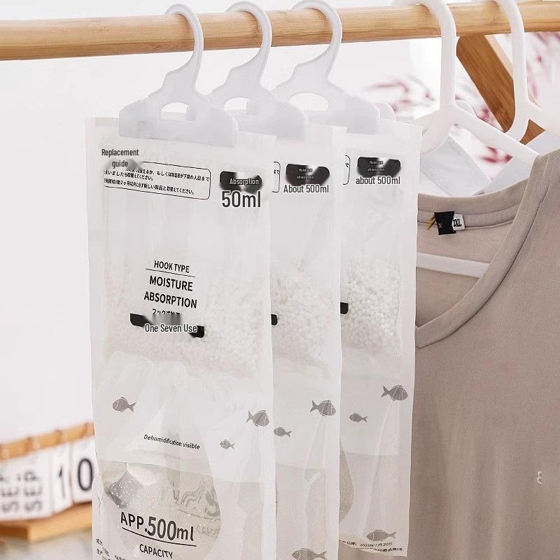 Подвесной влагопоглощающий мешок - Абсорбер влаги и защита от плесени для шкафов, гардеробных, общежитий и балконов