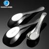 HANYANG 304 Stainless Steel Flat Bottom Spoon Thin Standing Mirror Polished Boat's Head Spoon Cutlery