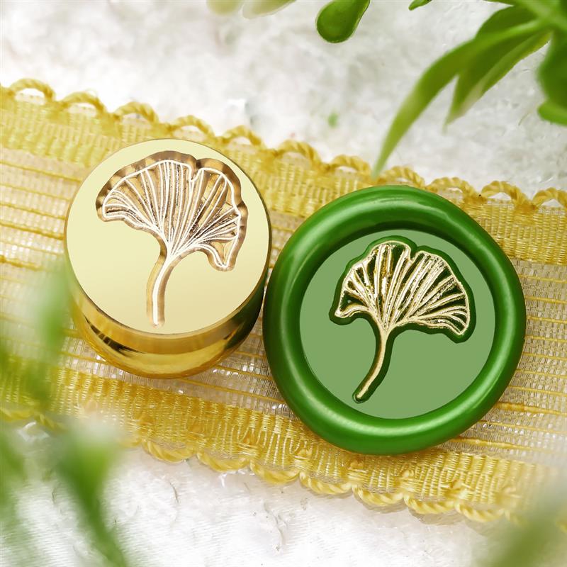1.5cm Mini Plant Seal Stamp Leaf Rose DIY Sealing Wax Seal Decorative Greeting Cards/Invitations/Envelopes/Handbooks/Scrapbook