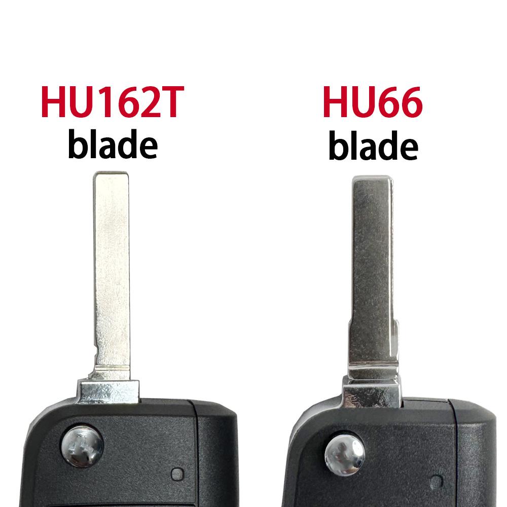 Лезвие Hu66 Hu162T для Vw Golf 5 Golf7 Sportsvan Gti Mk7 Для Skoda Octavia A7 Для Seat Mqb Чехол-заготовка для корпуса пульта автомобильного ключа