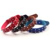 Punk Style Dog Collar with Spikes PU Leather Adjustable Studded Spiked Dog Collar Rivet Pet Collar