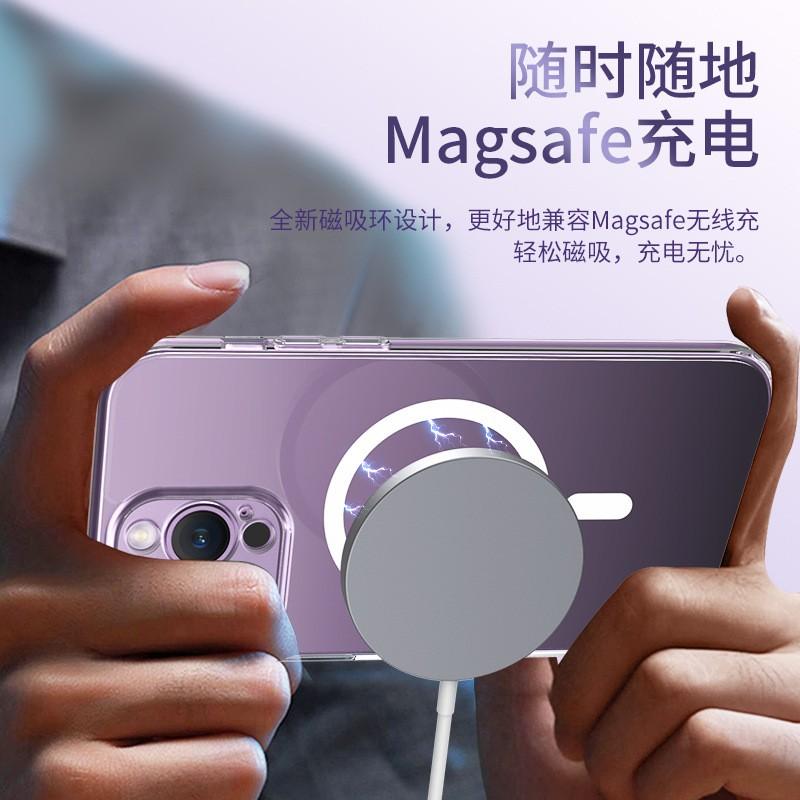 Magnetic Clear Phone Case IPhone 12 13 14 15 Pro Max Shockproof Anti-Scratch Full Protection