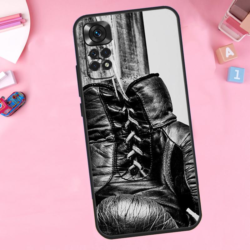 Боксерские перчатки Для Xiaomi Redmi Note 14 10 11 12 13 15 Pro Plus Чехол для телефона Для Redmi 15C 14C 10C 12C 13C 15