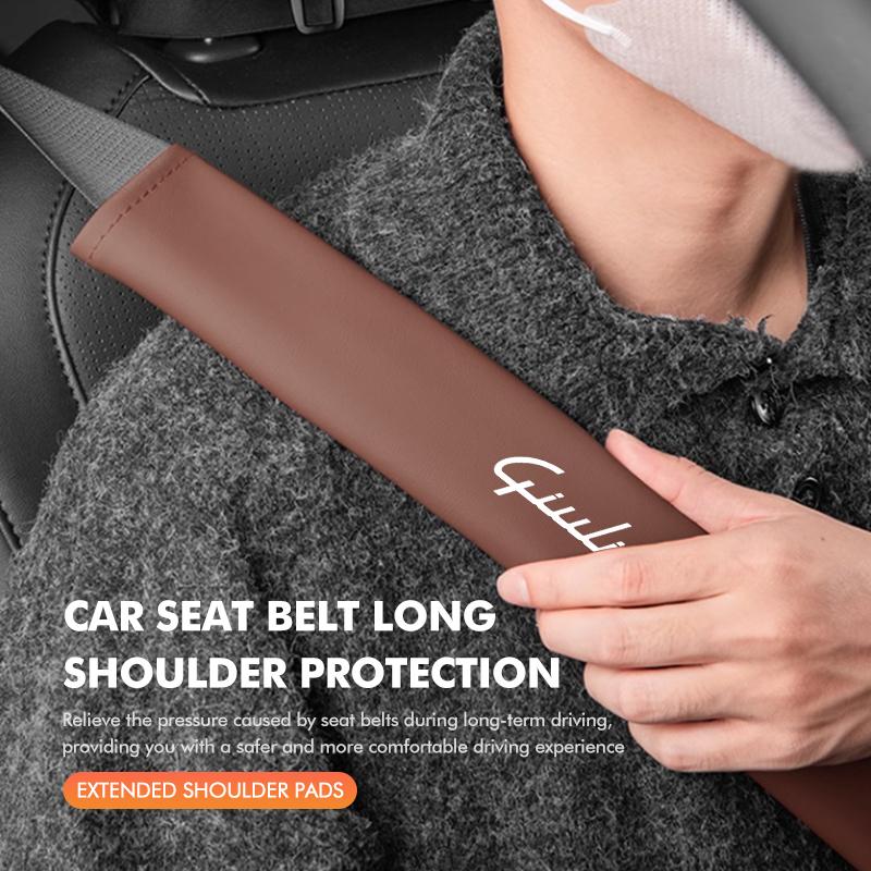 YHLOV1 Car Seat Seat Belt Shoulder Protector Pad Auto Accessories For Alfa Romeo Giulietta GT 159 147 156 Mito Brera Giulia Spider F1