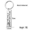 You For Husband Gift Handsome Hang Keys Pendants Jewelry Key Ring Fashion Accessories Key Chain