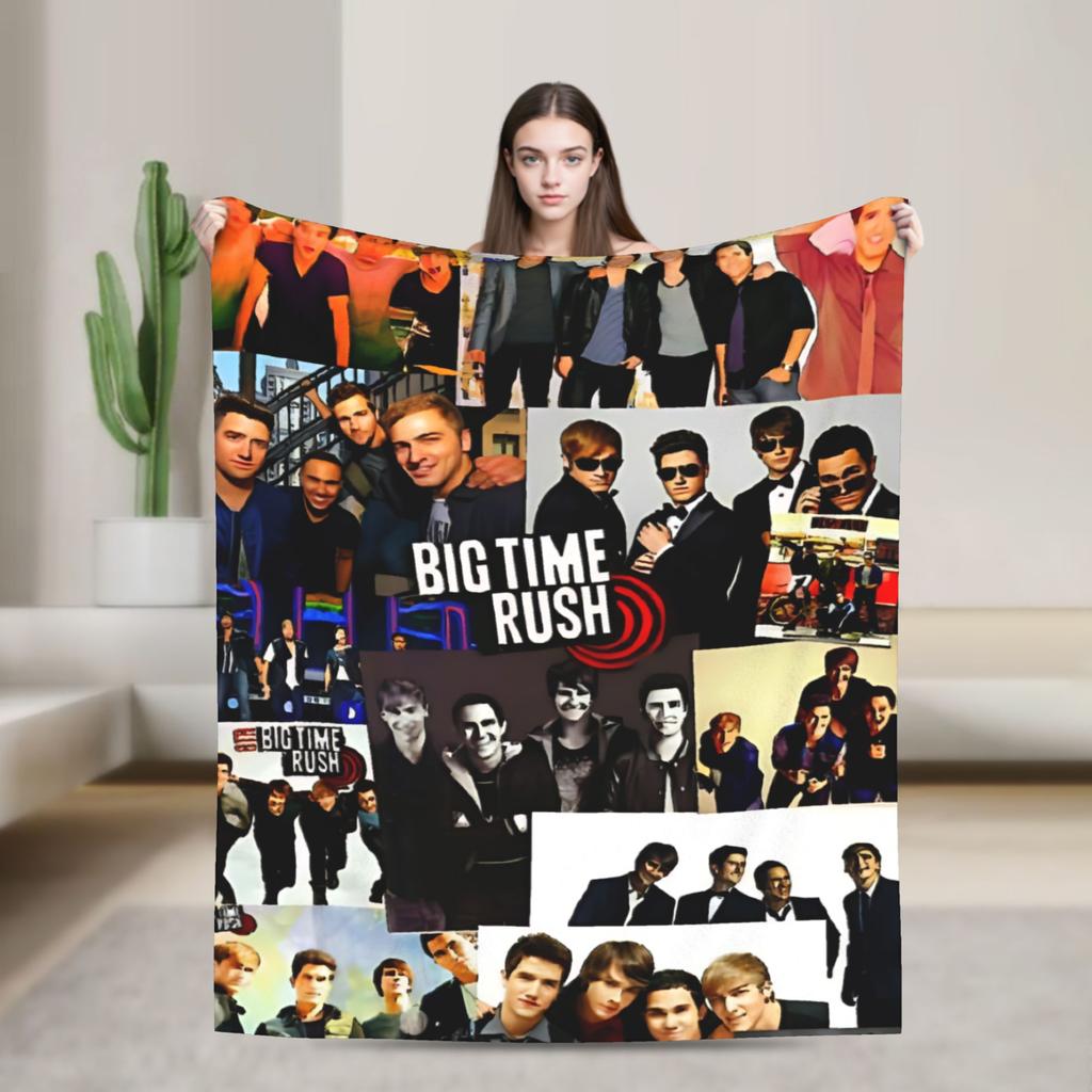 Плед Big Time Rush Country Music Tour 2025, зимний, супермягкий, для гостиной, покрывало для кровати, чехол для дивана-кровати