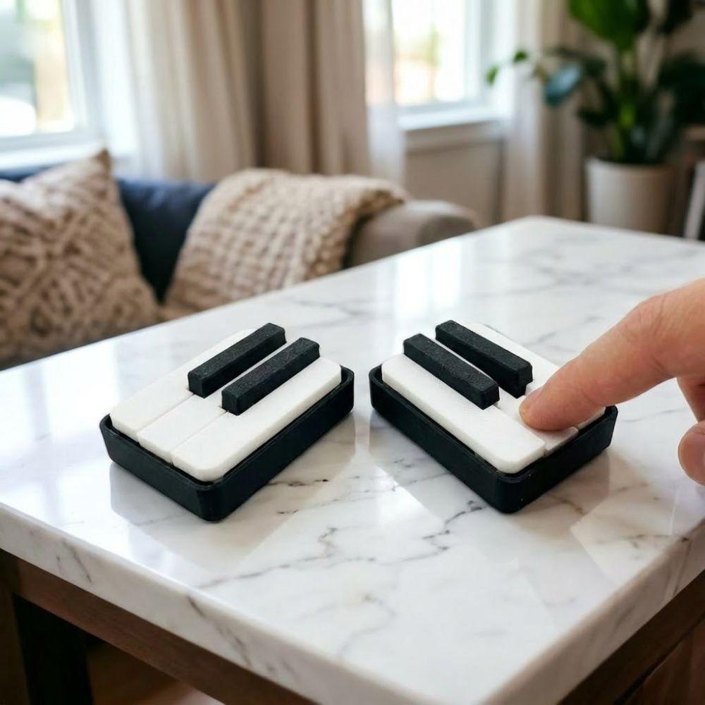 5-key Press Piano Keyboard Clicker Novelty Piano Key Fidget Figurine Car Key