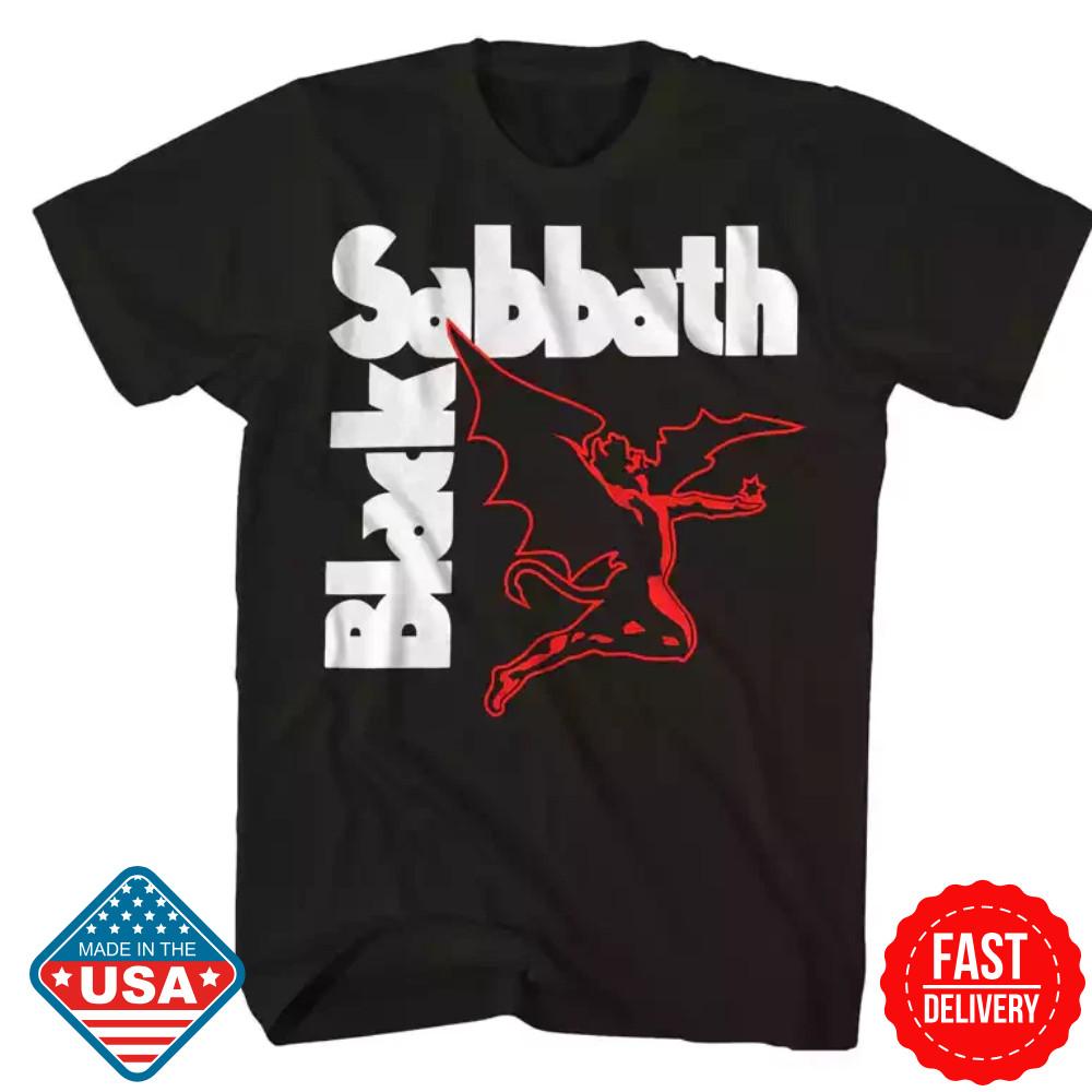 ! Black Sabbath Creature Футболка Рок-н-ролл Музыка Классическая Футболка Группы Унисекс Унисекс Футболка