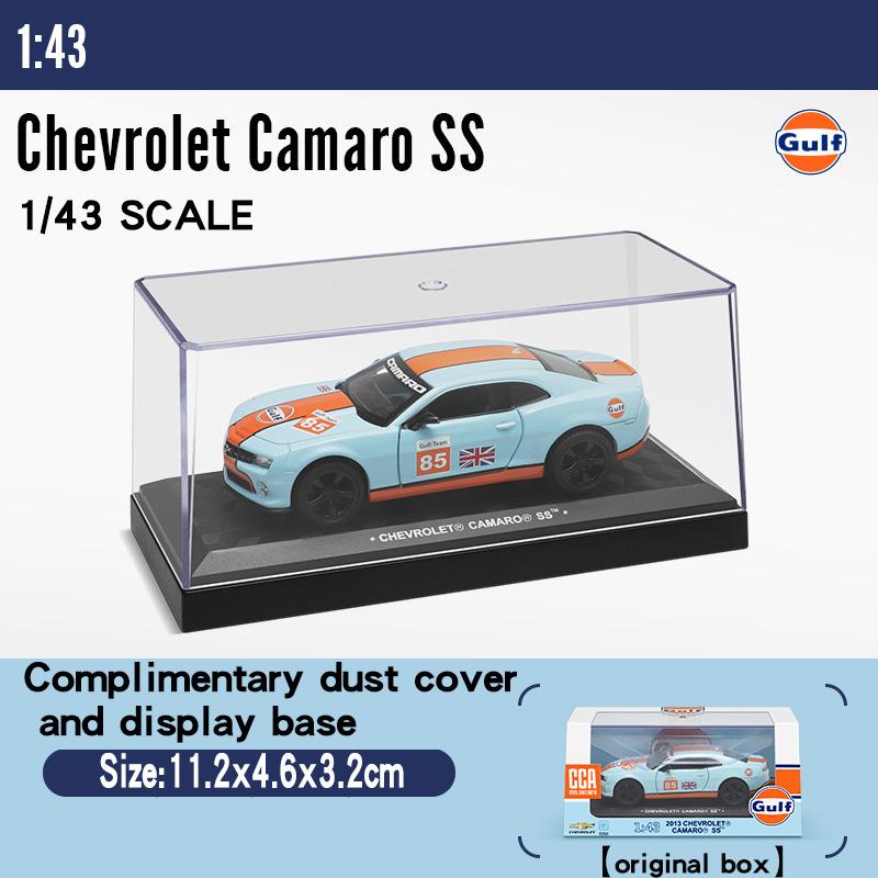 1:43 Заправка Gulf Автобус Fusca Ford GT 2017 Camaro Гоночная Модель Автомобиля Металлическая Литьевая Формовка Настольные Украшения для Компьютера и Праздничный Подарок