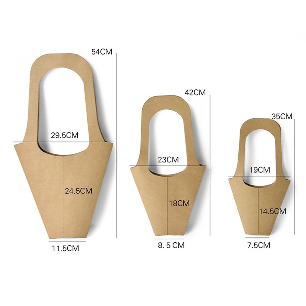 Romantic Flowers Paper Bag Simple Flower Packaging Bag Creative Flower Arrangement Bag Rose Flower