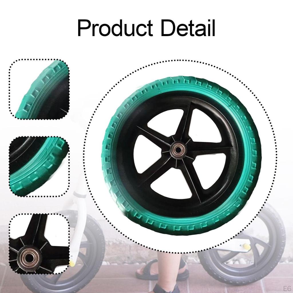 1 Pair 27cm Lightweight Non-slip Replacement Balance Bike Wheels Repair Birthday Gift Toys