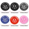 ABS Carbon Fiber Pattern Car Logo Steering Wheel Decoration Sticker Accessories For VW R Gti Line Passat Golf 5 6 Polo Scirocco zw0
