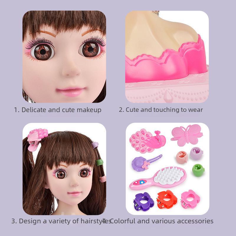 Bayangbi Princess Doll Playset: Dress-Up & Braiding Toy for Girls