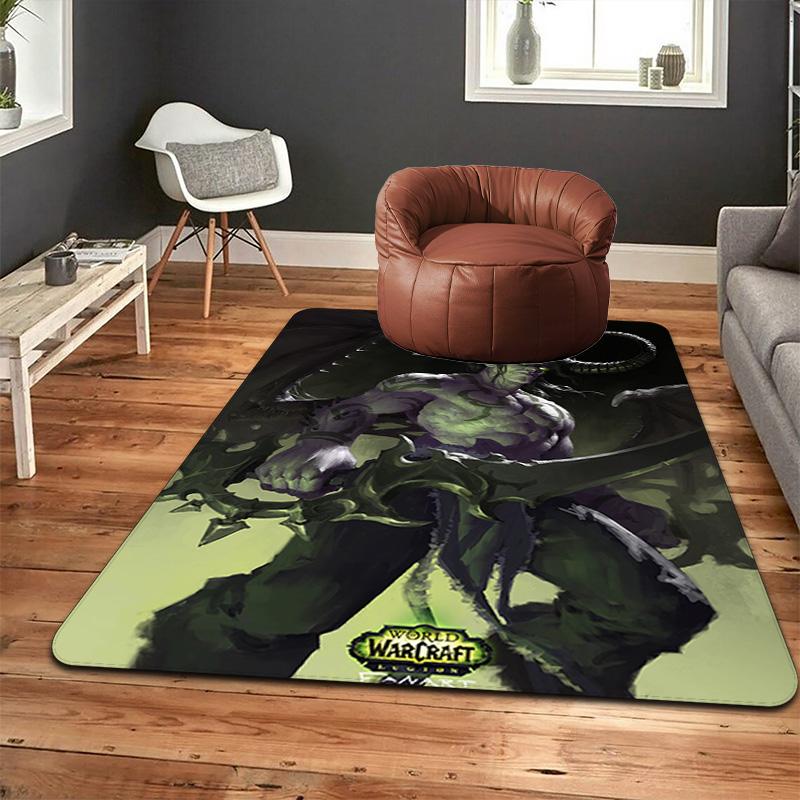Illidan Leader of the Night Elves Rug Floor Mat for Living Room or Bedroom Soft and Comfortable Carpet a Gift for Birthday and Holiday.DFF0925504
