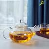 Heat Resistant Glass Tea Pot,Glass Teapot With Infuser Tea Leaf Herbal Coffee Pot Tea Set Practical Bottle Flower Teacup