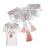 Embroidery Flower False Collar for Women Elegant Detachable Fringed Collar HorseFace Skirt Faux Collar Women Accessories