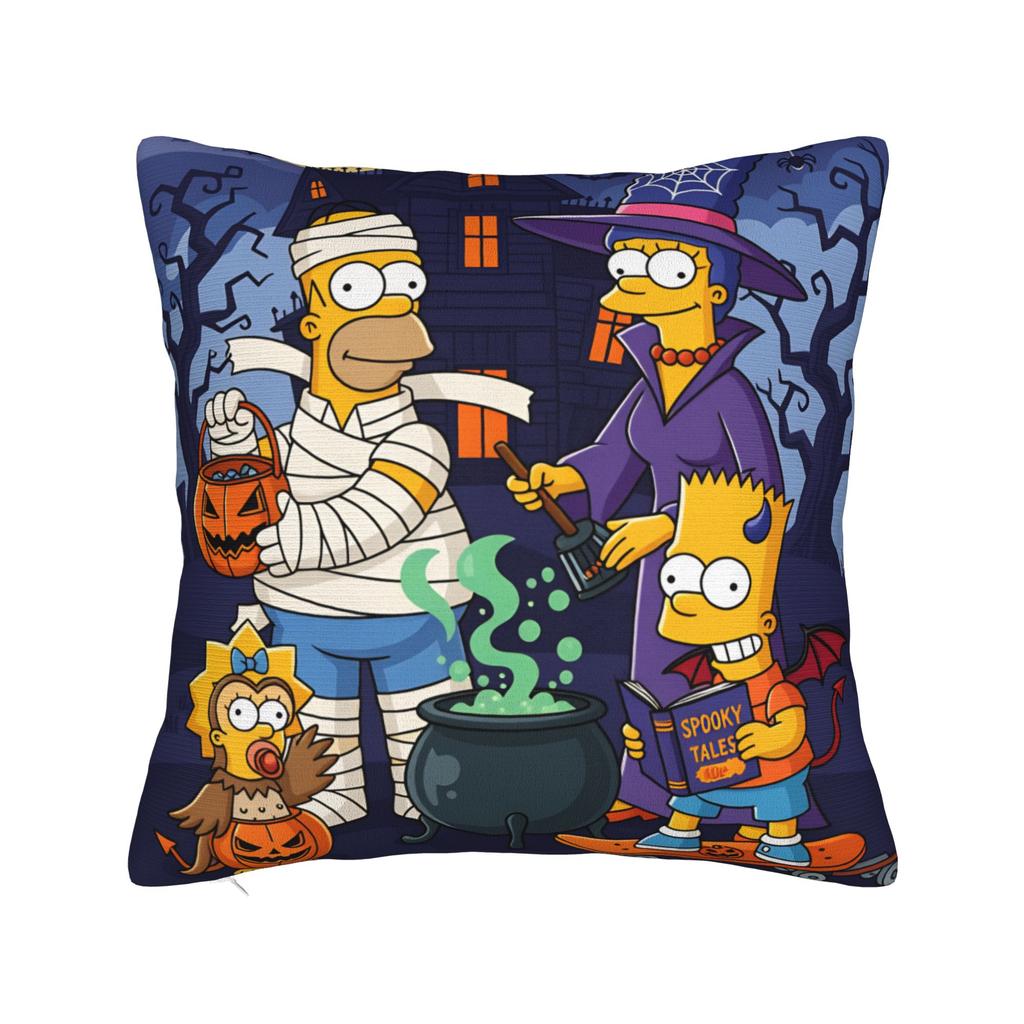 Pillow Case Funny SSimpsons The Scream Parody Custom Pillow Cover For Wedding Party Home Decor Vintage Pillowcases