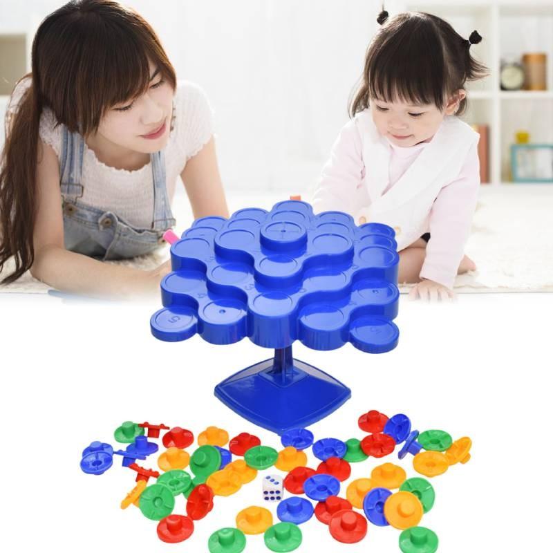 Colorful Stacking Balance Board For Family Fun Dual Player Educational Toy For Children