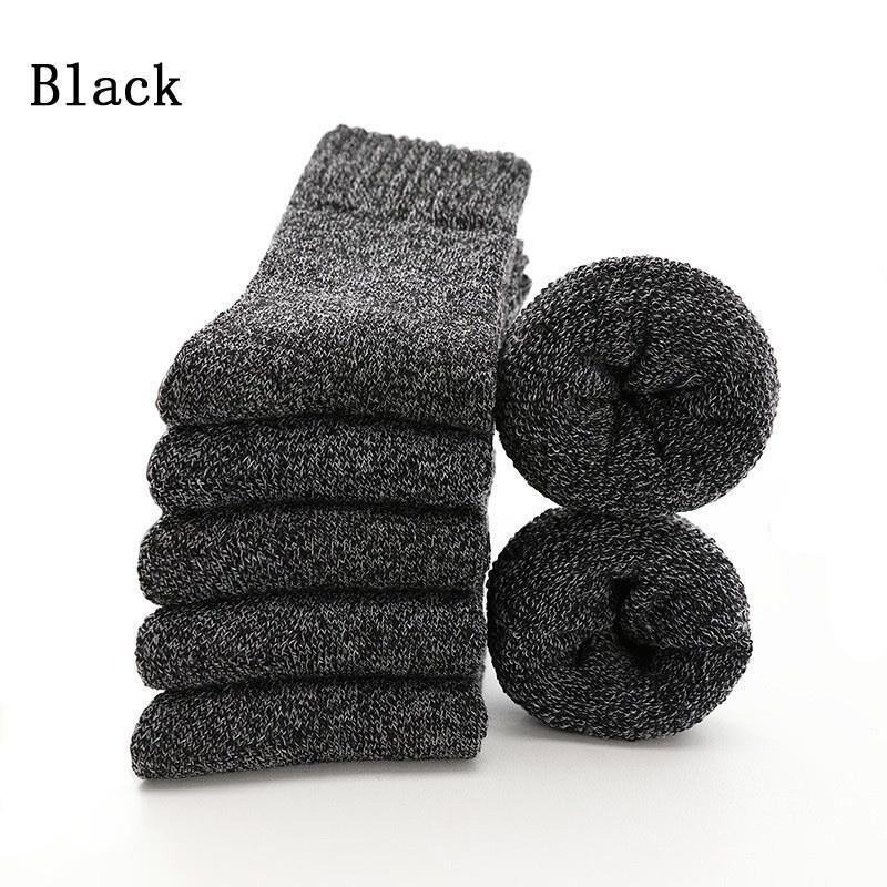 5 Pairs Super Thicker Wool Cashmere Socks Keep Warm Merino Wool Rabbit Socks Fall & Winter Casual Cold Resistance Sock for Men and Women