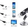 Цифровой микроскоп 1600X Портативный 2 адаптера Поддержка для ПК с Windows Type-C Micro-USB Телефон USB Увеличительное стекло с 8 светодиодами