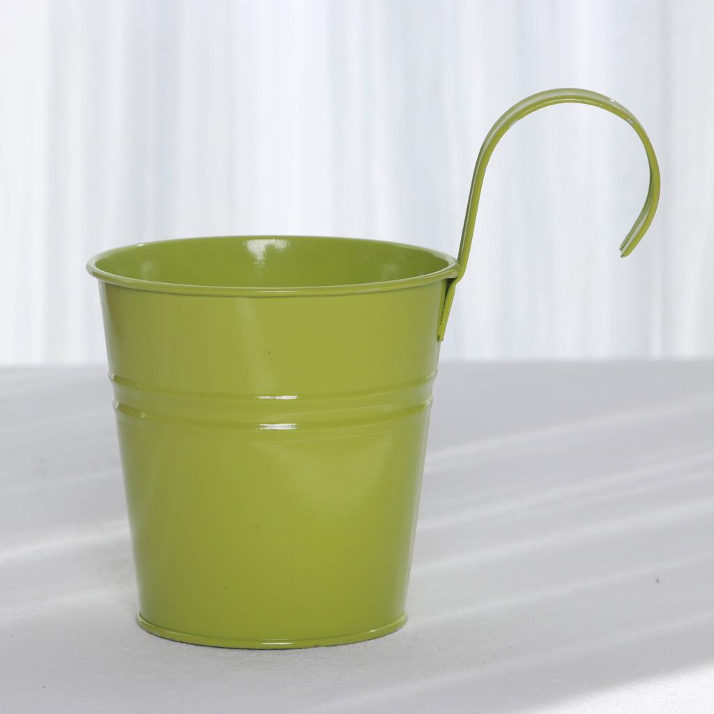 Hanging Planter Flower Holders with Detachable Hooks for Indoor Outdoor Garden Balcony Fence Railing Decoration