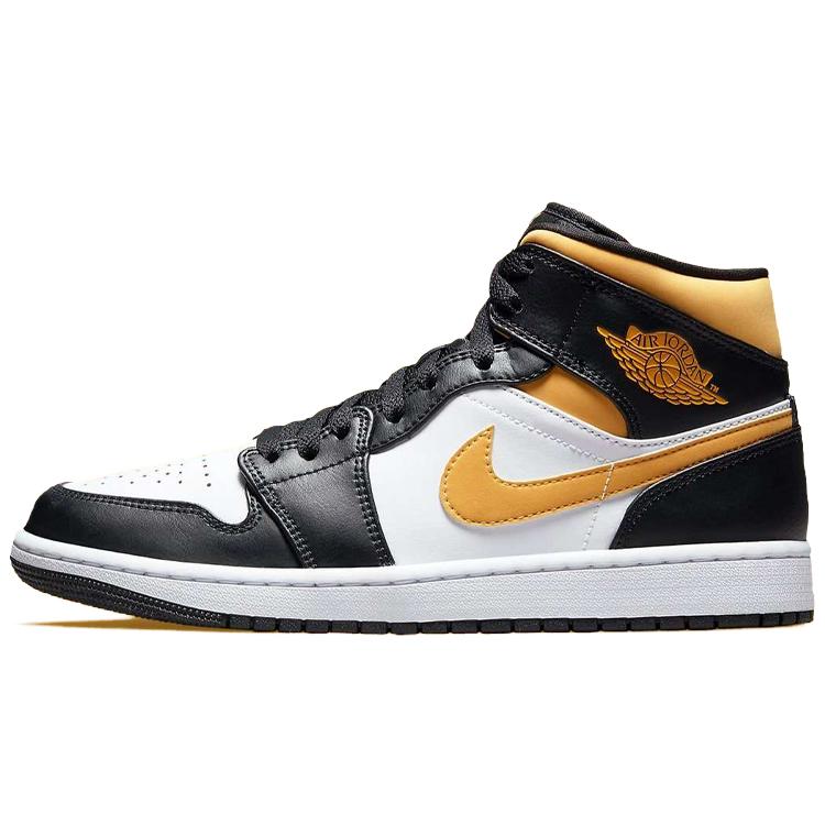 Air Jordan 1 Mid 'Черный Университетский Золотой' 554724-177