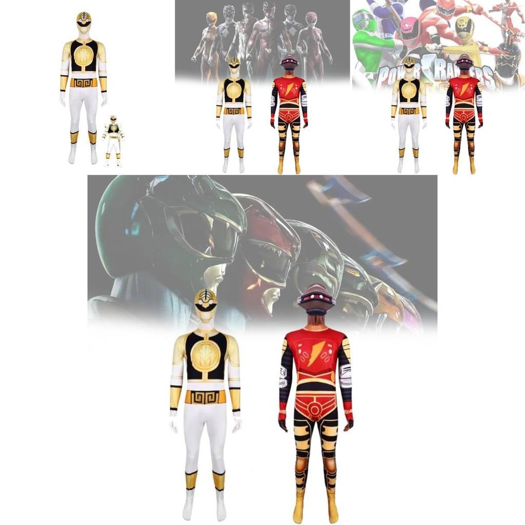 Костюм для косплея Могучих Морфинов Пауэр Рейнджерс Динозавры для детей на Хэллоуин, костюм для вечеринки
