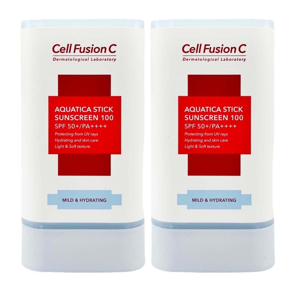 Cell Fusion C Aquatica Stick 19 г x2 Солнцезащитный крем 100 SPF50+ PA++++ Увлажняющий солнцезащитный карандаш, полный влаги
