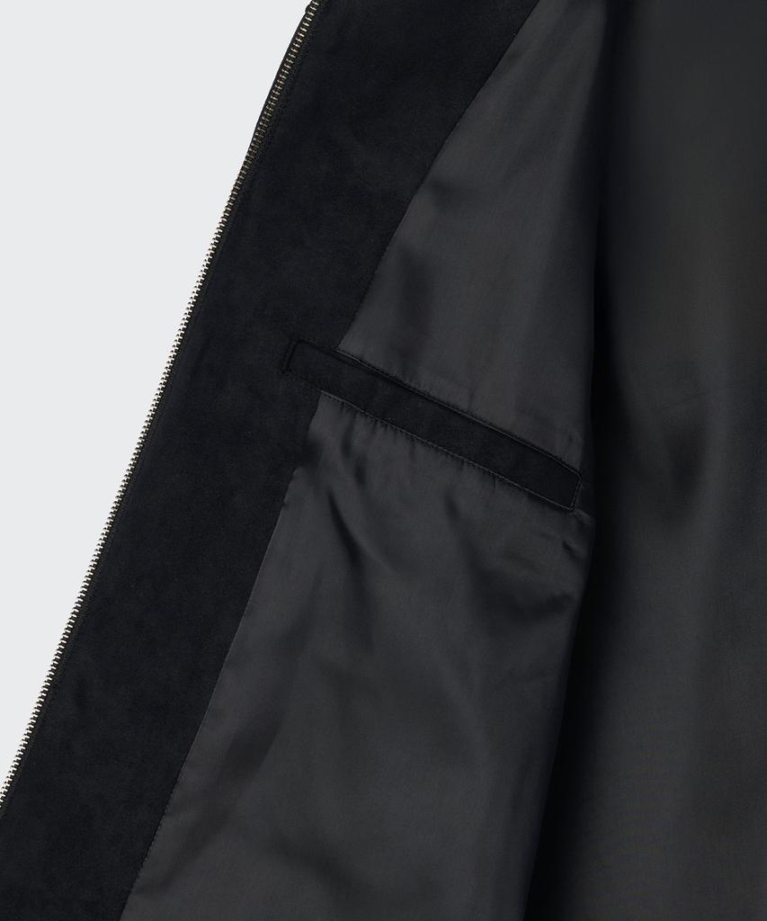 Musinsa Standard Synthetic Suede Racer Jacket [Black]