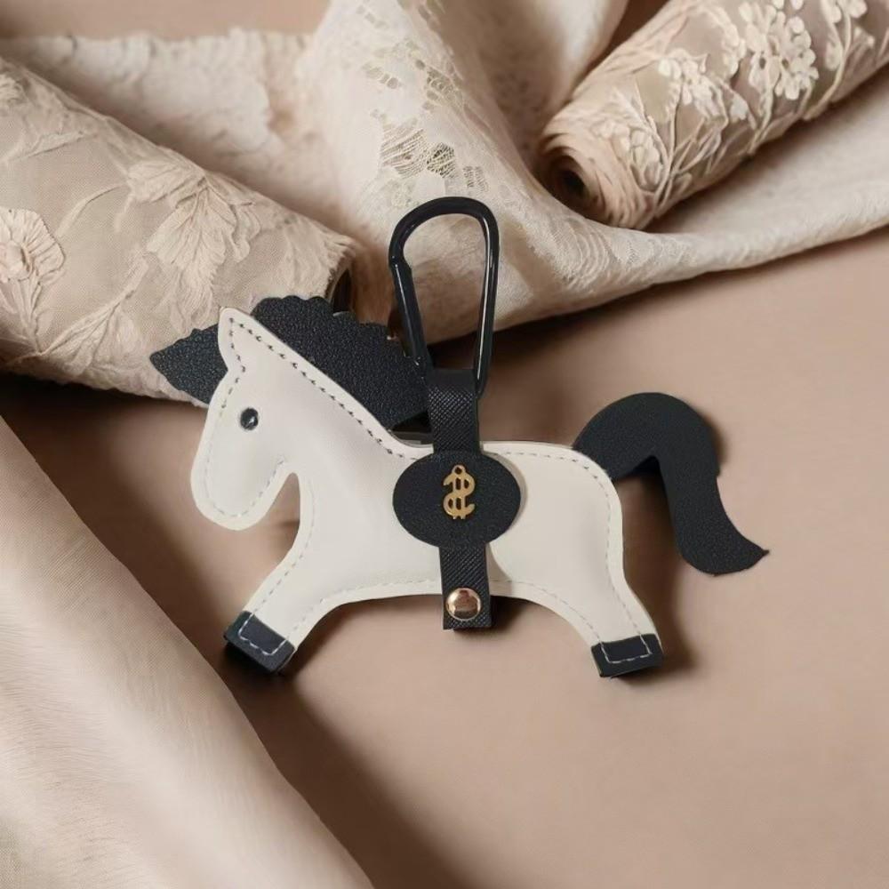 Handmade Stitching Horse Pendant Multi-color Keychain New Trend Bag Charm  Backpack Accessory