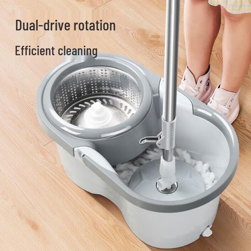 Beiyou Hands-Free Spin Mop & Bucket Set